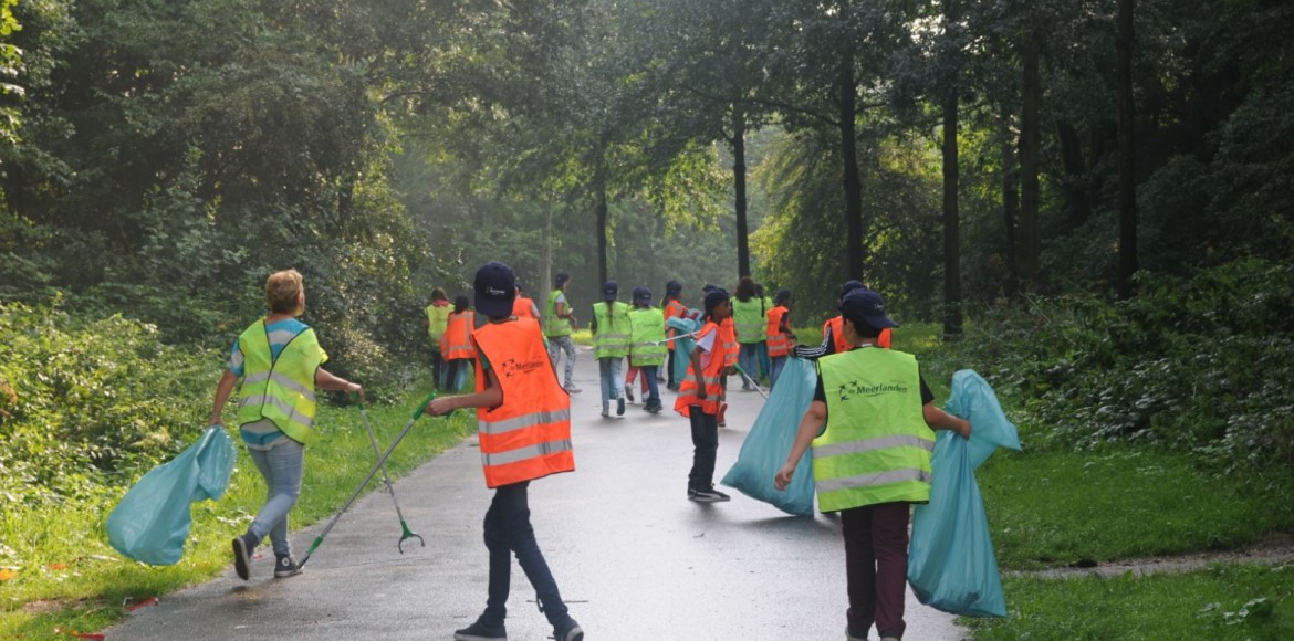 De Bosbouwers - zwerfvuilactie Kids for Kids School Olympics